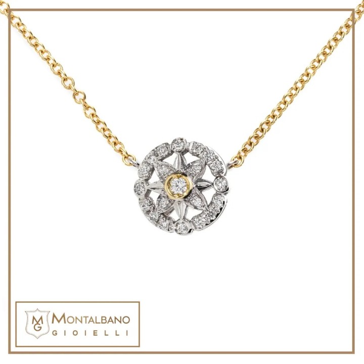 Collana Raggio di Sole tonda piccola| Gioielli De Nobili